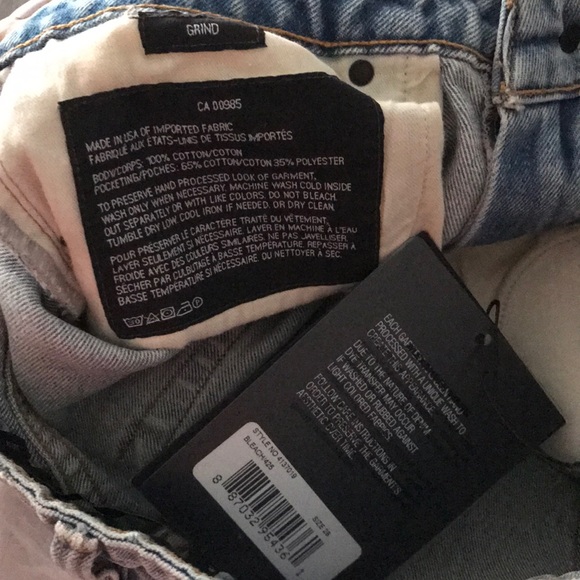 NWT Alexander Wang Grind Scratch Cropped Jeans - Picture 8 of 8